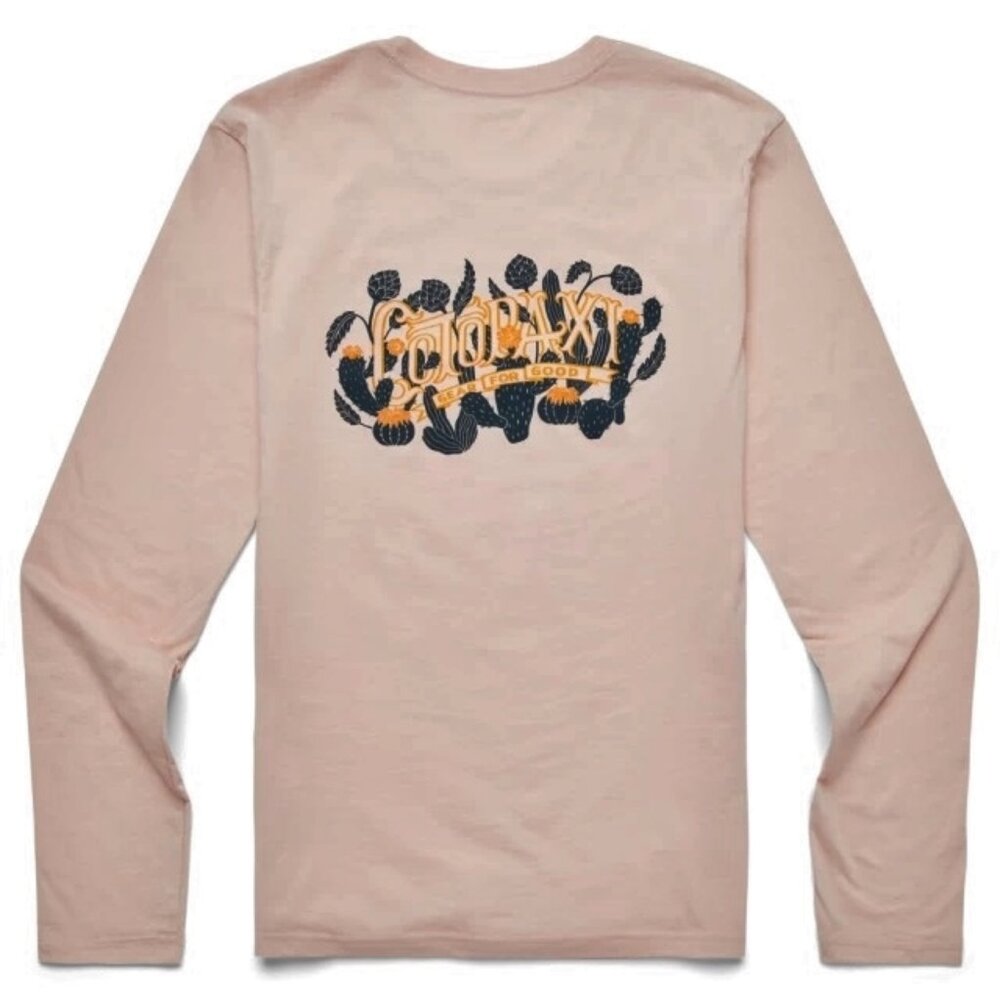 NEW COTOPAXI womens sz XL Cactus Life DO GOOD Organic Cotton Long Sleeve Tshirt